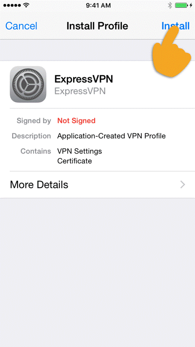 如何在iPhone上设置ExpressVPN服务
